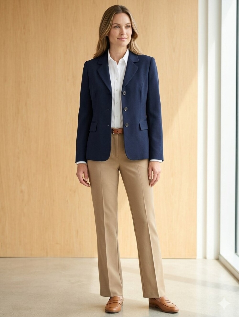 KASPER WOMENS SUIT COAT SIZE 2P IN A BEAUTIFUL NAVY BLUE